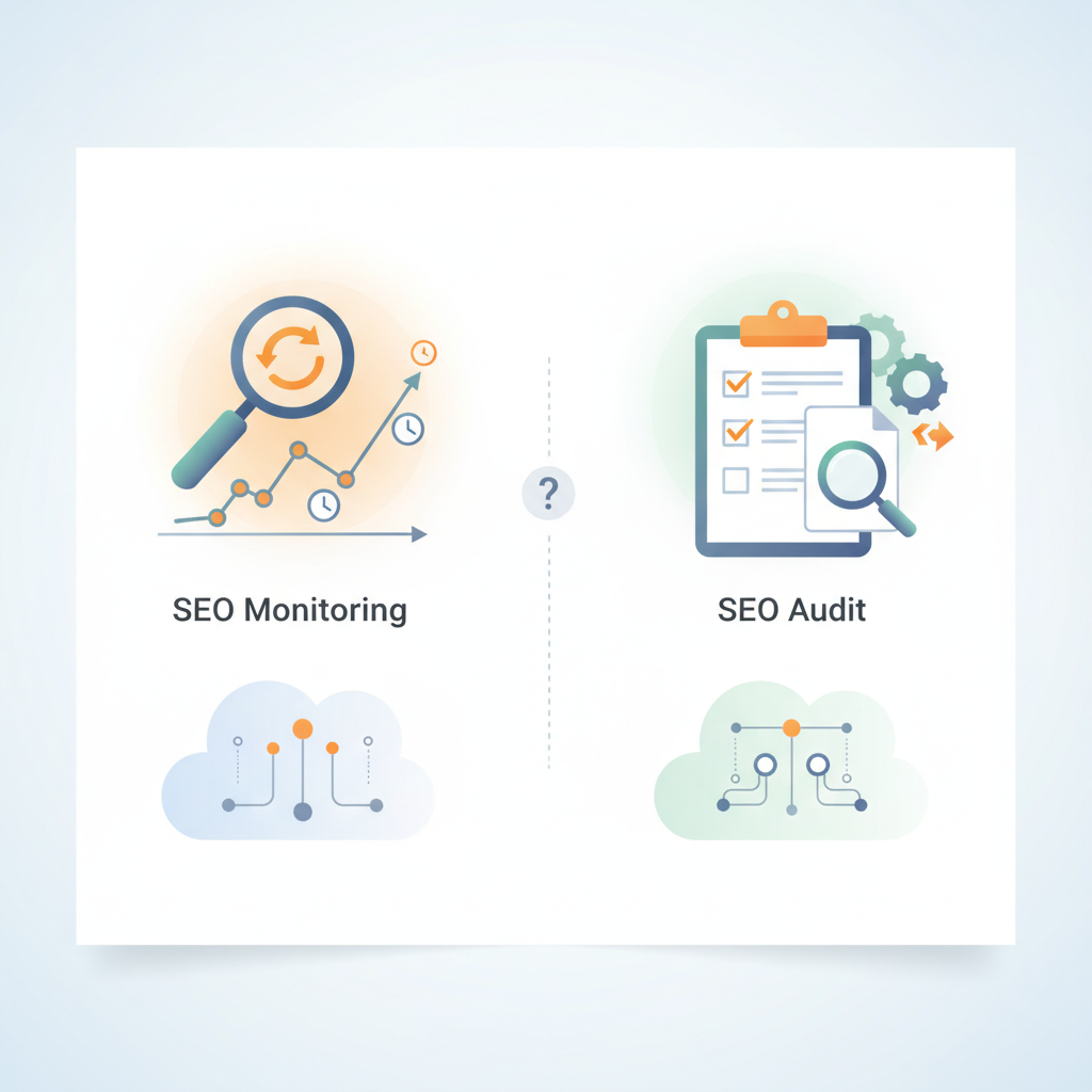 SEO Monitoring vs SEO Audit: qual è la differenza?
